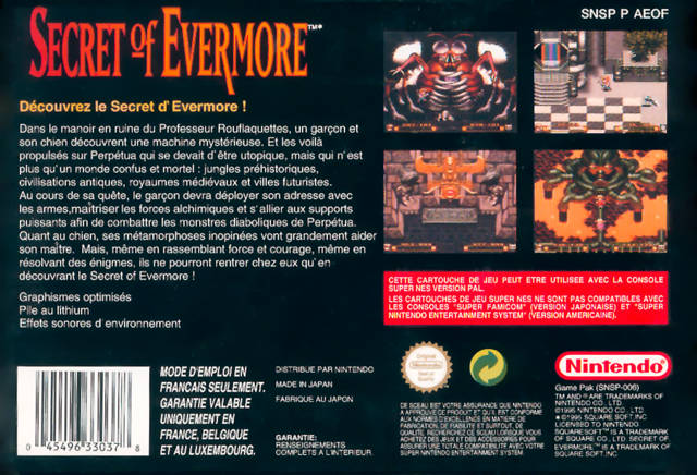 Secret of Evermore - SNES spill - Retrospillkongen