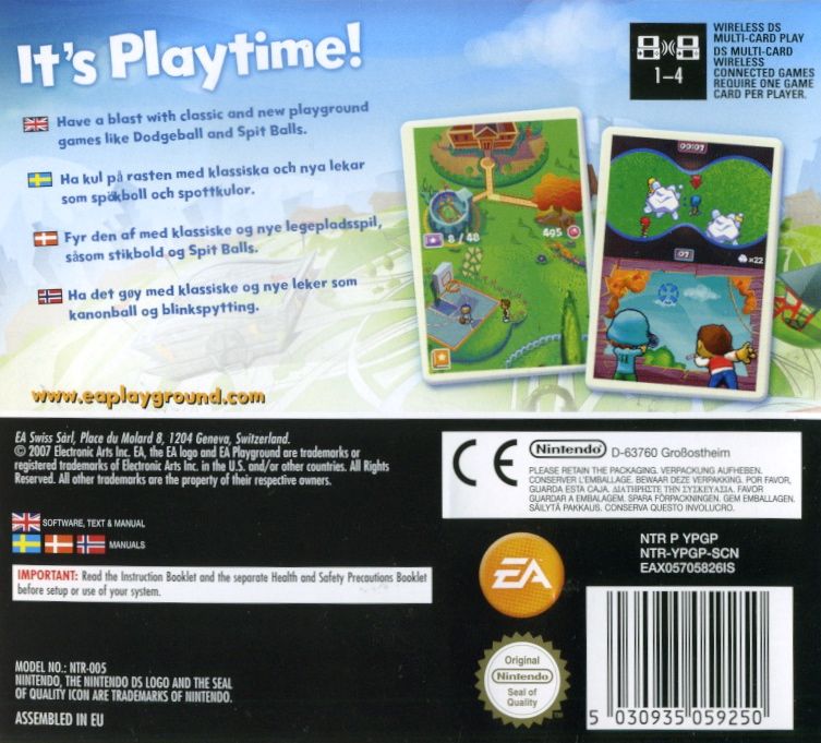 EA Playground - Nintendo DS spill - Retrospillkongen