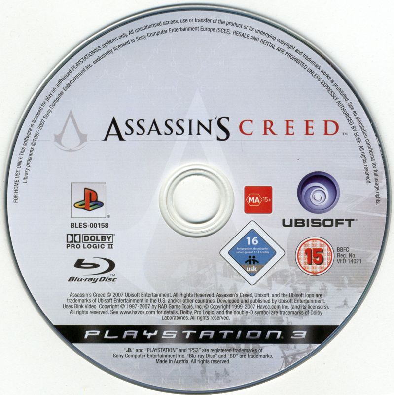 Assassin's Creed - PS3 spill