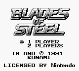 Blades of Steel - Gameboy spill