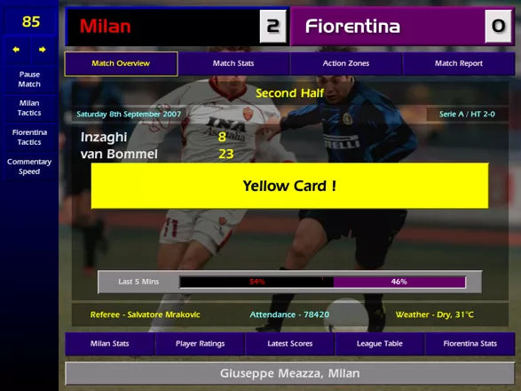 Championship Manager: Season 01/02 - Xbox spill