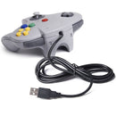 N64-kontroller med USB-kabel for PC, MAC, Linux, Raspberry Pi 3 og Sega Genesis - Retrospillkongen