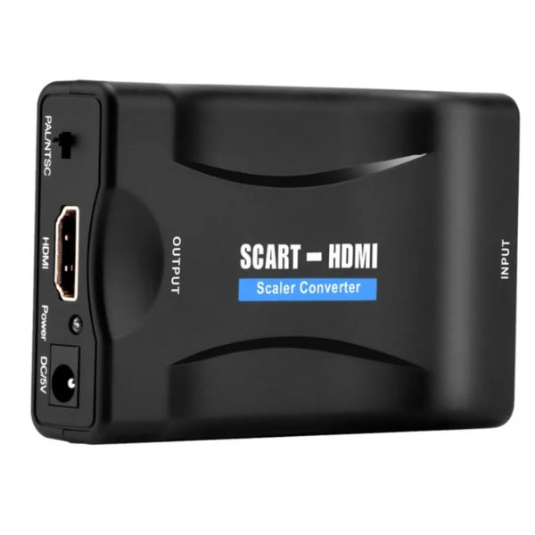 SCART til HDMI Omformer Adapter (720p, 1080p) - Retrospillkongen