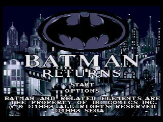 Batman Returns - SEGA Mega-CD spill - Retrospillkongen