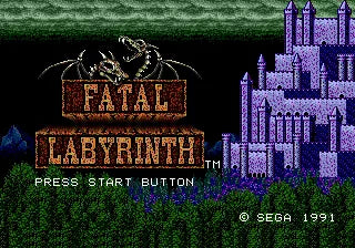 Fatal Labyrinth - SEGA Mega Drive spill