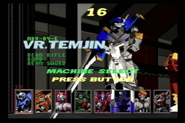 Cyber Troopers Virtual On - SEGA Saturn spill - Retrospillkongen