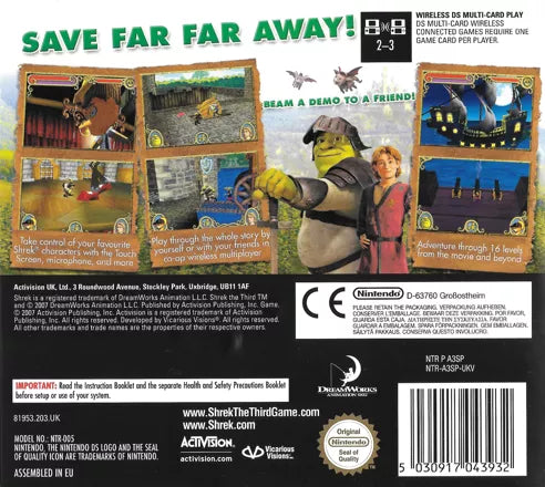 Shrek the Third - Nintendo DS spill - Retrospillkongen