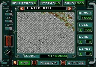 Jungle Strike: The Sequel to Desert Strike - SEGA Mega Drive spill - Retrospillkongen