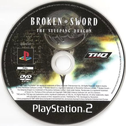 Broken Sword The Sleeping Dragon - PS2 spill - Retrospillkongen