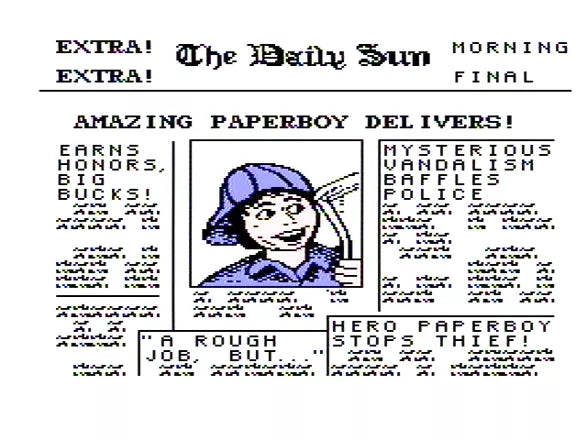 Paperboy - NES spill - Retrospillkongen