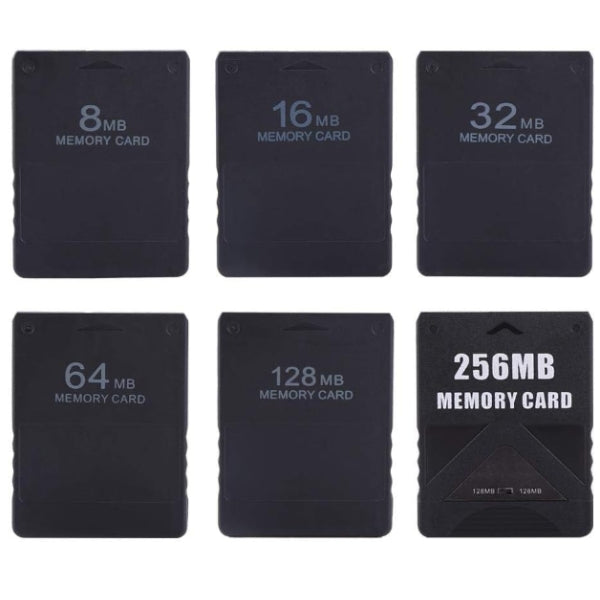 8mb til 256mb Megabyte Minnekort for Playstation 2 (PS2) - Retrospillkongen