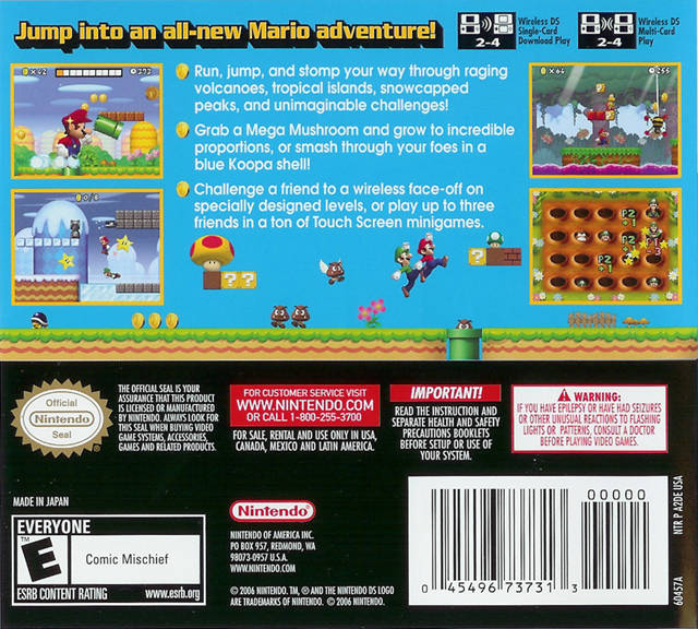 New Super Mario Bros - Nintendo DS spill (NTSC - Regionsfri) - Retrospillkongen