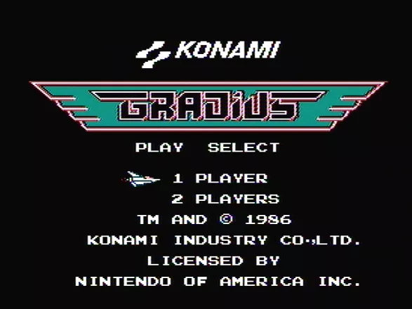 Gradius - NES spill