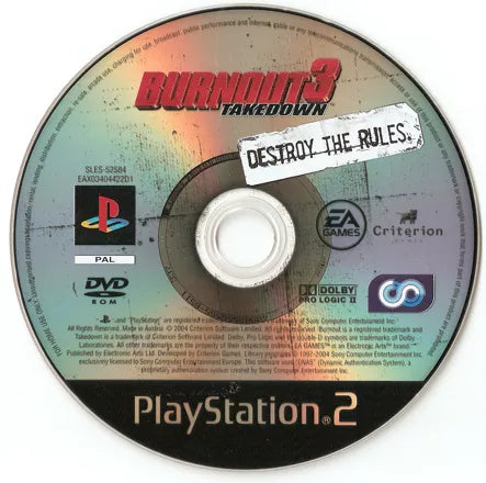 Burnout 3: Takedown - PS2 spill