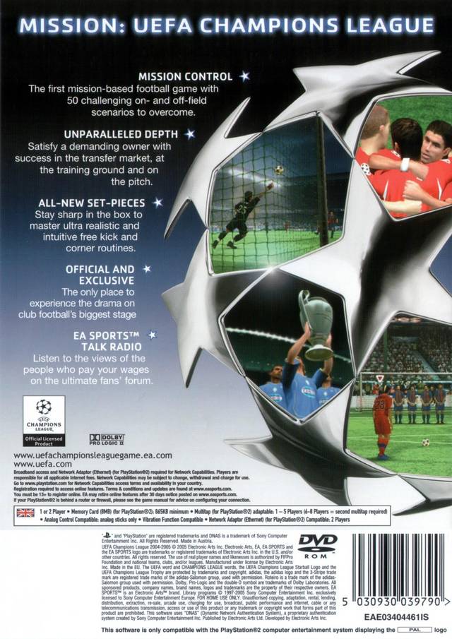 UEFA Champions League 2004-2005 - PS2 Spill