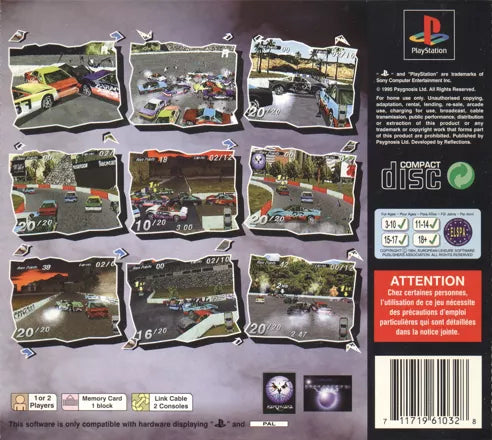 Destruction Derby - PS1 spill - Retrospillkongen