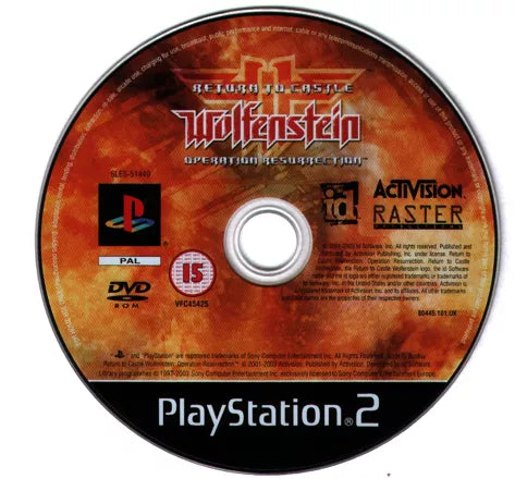 Return to Castle Wolfenstein: Operation Resurrection - PS2 spill - Retrospillkongen