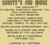 Krusty's Fun House - Gameboy spill - Retrospillkongen