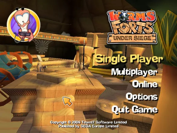Worms Forts Under Siege - PS2 spill - Retrospillkongen