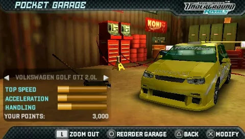 Need for Speed: Underground - Rivals - PSP spill