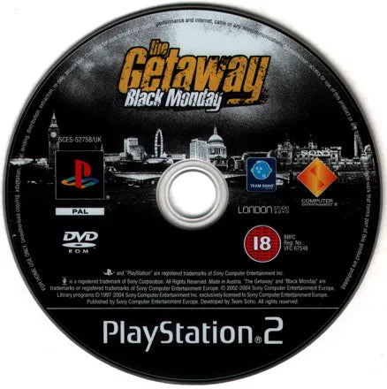 The Getaway: Black Monday - PS2 Spill - Retrospillkongen