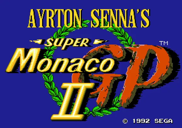 Ayrton Senna's Super Monaco GP II - Sega Master System spill - Retrospillkongen