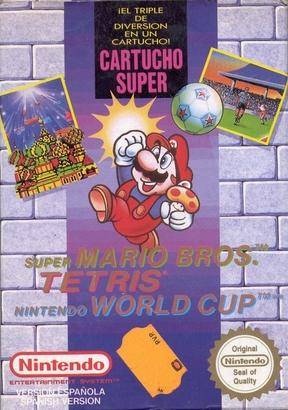 Super Mario Bros. / Tetris / Nintendo World Cup - NES spill