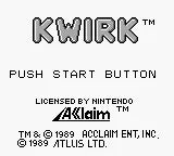 Kwirk - Gameboy spill