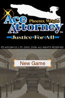 Phoenix Wright: Ace Attorney - Justice for All - Nintendo DS spill