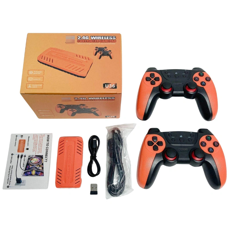 U36 Game Stick Retro Spillkonsoll - 50,000+ Spill Inkludert