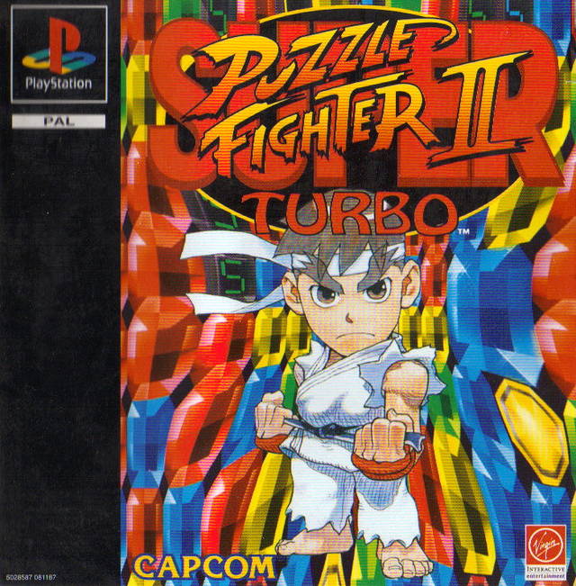 Super Puzzle Fighter II Turbo - PS1 spill - Retrospillkongen