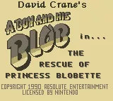 David Crane's The Rescue of Princess Blobette Starring A Boy and his Blob - Gameboy spill