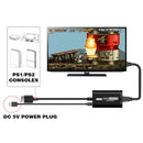 1080P HD Retro Spillkonsoll- Adapter Omformer Upscaler for Sony PlayStation PS1/PS2 (16:9 4:3 Ratio Switch) - Retrospillkongen