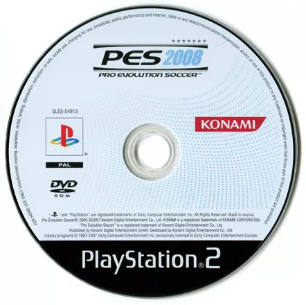 PES 2008: Pro Evolution Soccer - PS2 spill - Retrospillkongen