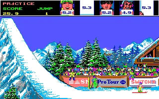 Ski or Die - NES spill (I eske)