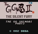 Shinobi II The Silent Fury - SEGA Game Gear spill