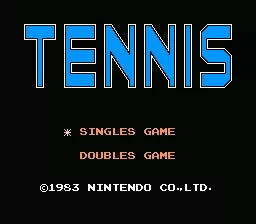 Tennis - NES spill (I Eske)