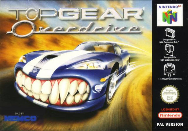 Top Gear Overdrive - Nintendo 64 spill - Retrospillkongen