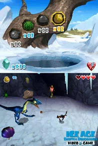Ice Age 3 Dawn of The Dinosaurs - Nintendo DS spill - Retrospillkongen