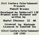 Pinball Dreams - Gameboy spill - Retrospillkongen