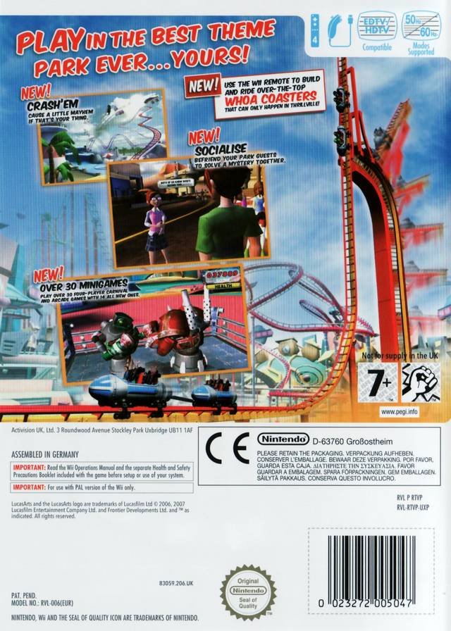 Thrillville: Off the Rails - Wii spill - Retrospillkongen