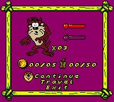 Looney Tunes •  Der tasmanische Teufel: Das verrückte Fressen - GameBoy Spill (Tysk)