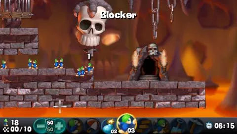 Lemmings - PSP spill - Retrospillkongen