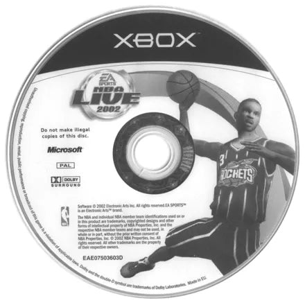 NBA Live 2002 - Xbox spill