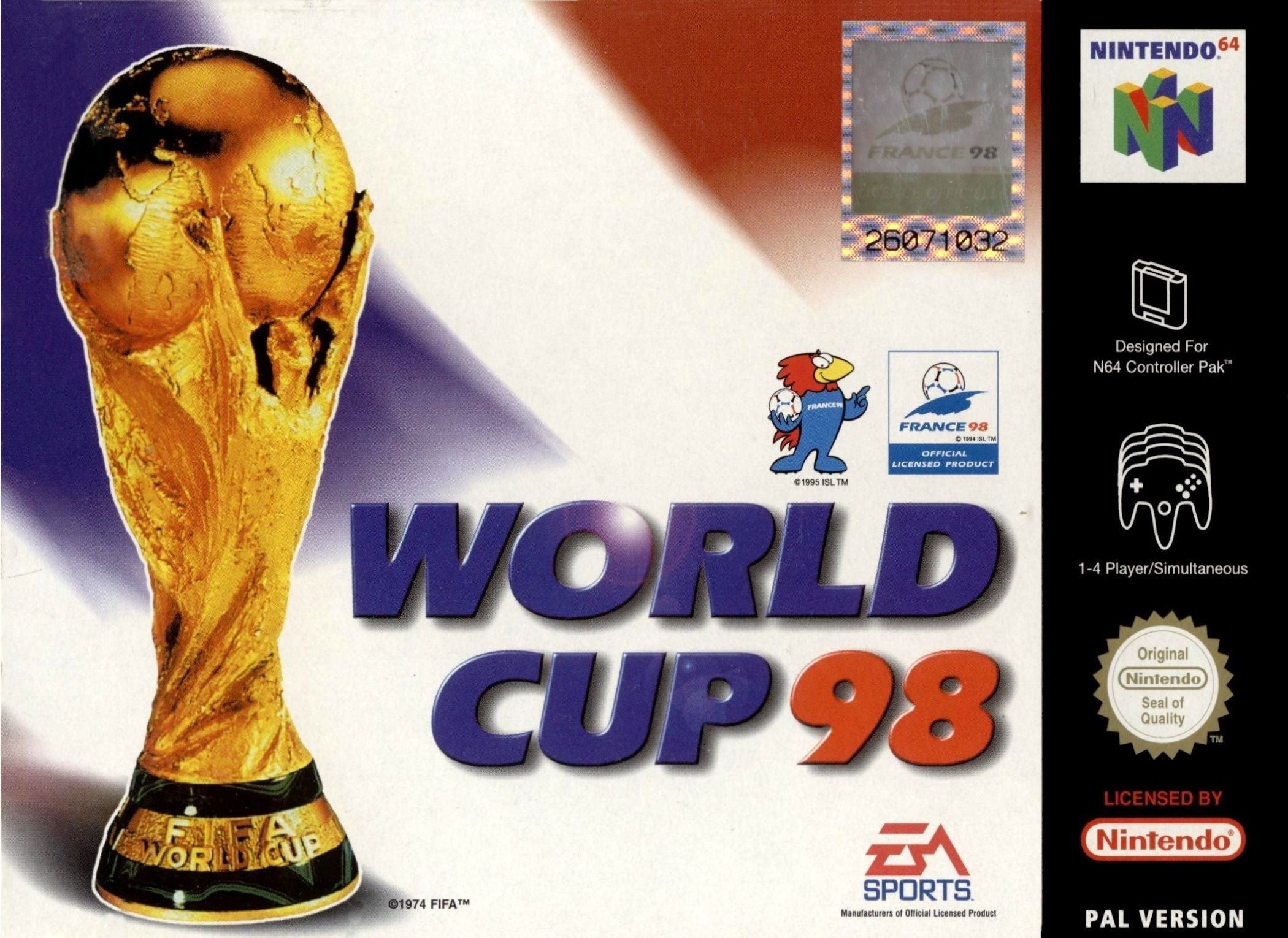 World Cup 98 - N64 spill - Retrospillkongen