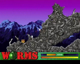 Worms  - PS1 spill - Retrospillkongen