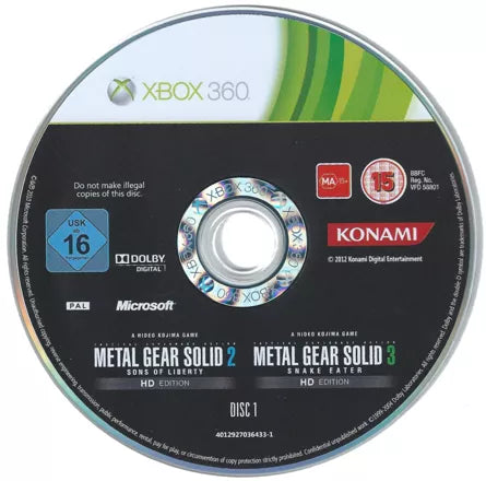 Metal Gear Solid: HD Collection - Xbox 360 spill - Retrospillkongen