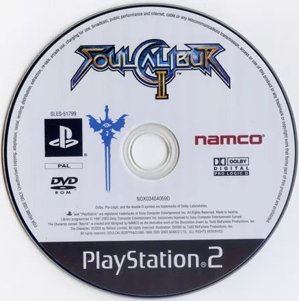 SoulCalibur II - PS2 spill - Retrospillkongen
