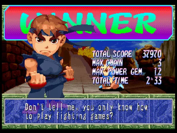 Super Puzzle Fighter II Turbo - PS1 spill - Retrospillkongen