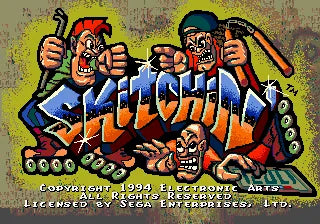 Skitchin' - SEGA Mega Drive spill - Retrospillkongen